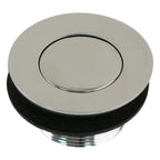 Scandvik Sink Drain wFlip Stopper  Chrome Plated Brass 19006P