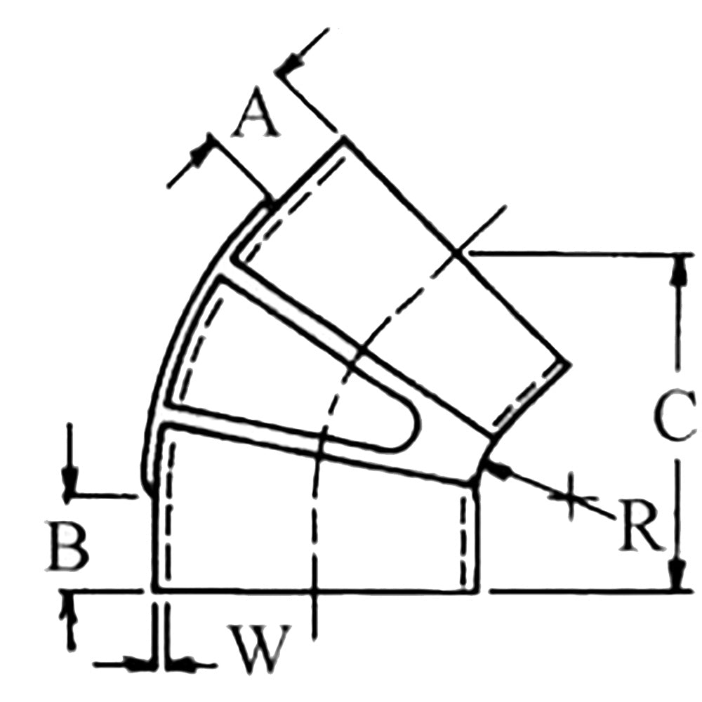 Trident Marine 3 ID 45Degree EPDM Black Rubber Molded Wet Exhaust Elbow w4 TBolt Clamps TRL345SS