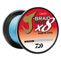 Daiwa JBRAID x8 GRAND Braided Line  40 lbs  300 yds  Island Blue JBGD8U40300IB