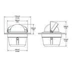 Ritchie F50 Explorer Compass  Flush Mount  Black F50