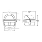 Ritchie B80 Voyager Compass  Bracket Mount  Black B80
