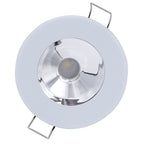 Lumitec Illusion Flush Mount LED Down Light  White  NonDimming  White Housing  Chrome Reflector 117133