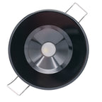 Lumitec Illusion Flush Mount LED Down Light  Warm White  Dimming  Black Housing 117159