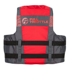 Full Throttle Adult Nylon Life Jacket  SM  BlackRed 11220010003026
