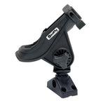 Scotty 280 Bait CasterSpinning Rod Holder w241 DeckSide Mount  Black 280BK