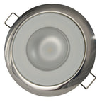 Lumitec Mirage  Flush Mount Down Light  Glass FinishPolished SS Bezel  3Color RedBlue NonDimming wWhite Dimming 113118