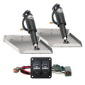 Lenco 12 x 12 Edge Mount Trim Tab Kit wDouble Rocker Switch Kit 15102104