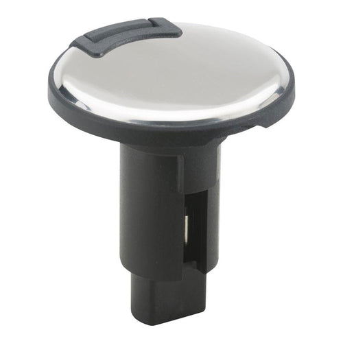 Attwood LightArmor PlugIn Base  2 Pin  Stainless Steel  Round 910R2PSB7
