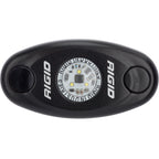 RIGID Industries ASeries Black Low Power LED Light  Single  Red 480043