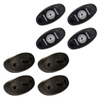 RIGID Industries ASeries Rock Light Kit  4 Blue Lights  Black 400233