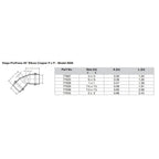 Viega ProPress 34  45 Copper Elbow  Double Press Connection  Smart Connect Technology 77023