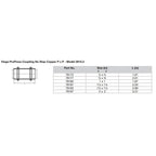 Viega ProPress 1 Copper Coupling wo Stop  Double Press Connection  Smart Connect Technology 78182