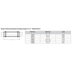 Viega ProPress 12 Extended Coupling wo Stop  Double Press Connection  Smart Connect Technology 79005