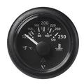 Veratron 52MM 2116 ViewLine Water Temperature Gauge  100250F  Black Dial  Bezel A2C59514176