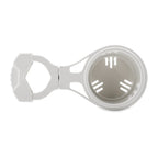 Camco ClampOn Rail Mounted Cup Holder  Large for Up to 2 Rail  White 53083