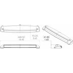 Lumitec Razor Light Bar  Spot  White Housing wInverted Logo Flush Mount 101603