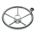 Schmitt Marine 170 Finger Grip Destroyer 5Spoke 135 Stainless Steel Cap 34 Tapered Shaft wKnob 1731321FGKR