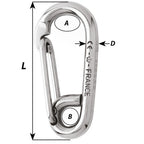 Wichard Symmetric Carbin Hook  120mm Length  1532 2317W